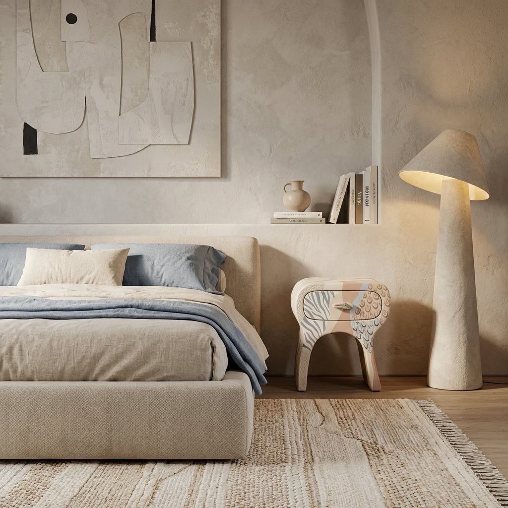 AVERONIX Sculptural Bedside Table