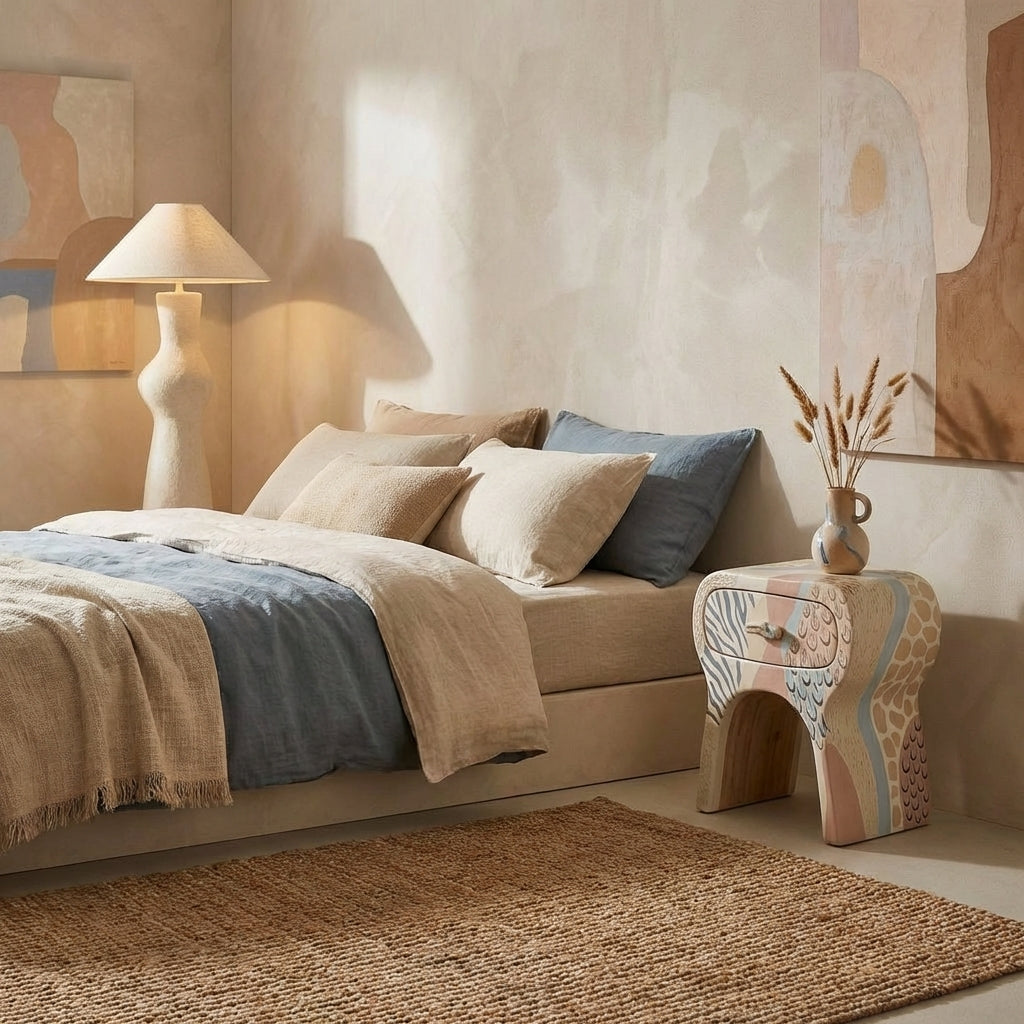 AVERONIX Sculptural Bedside Table